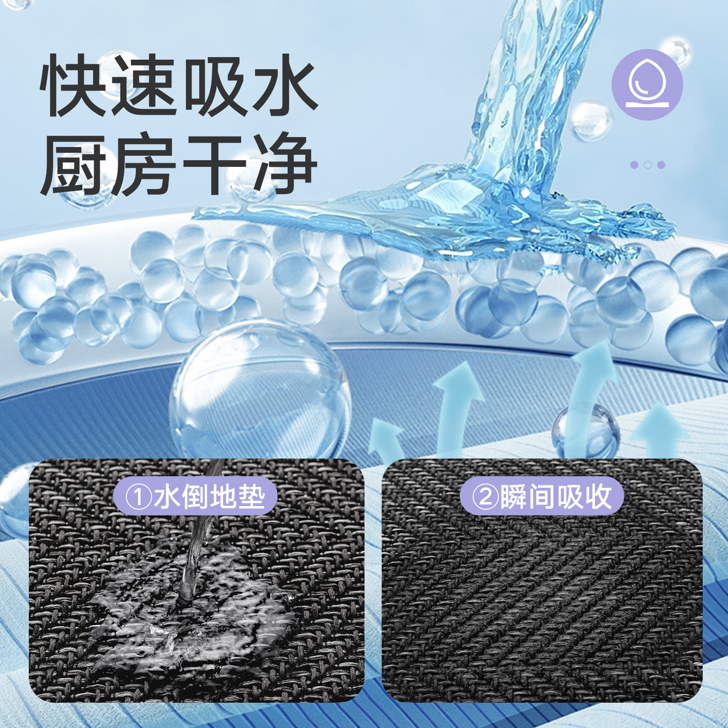 大江厨房专用地垫家用防滑吸水可擦免洗耐脏脚垫高级感防油污地毯,淘宝优惠券,粉丝福利购,淘宝优惠卷