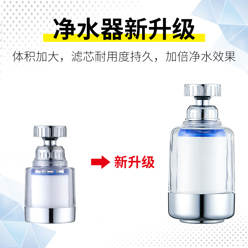 厨房水龙头过滤器加长延伸器自来水净水器花洒滤水器防溅水龙头嘴