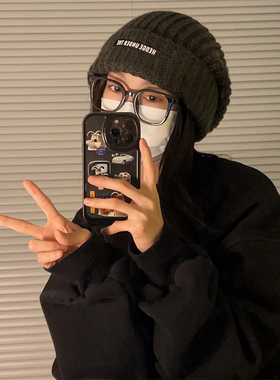 适合大头！弹力针织堆堆帽