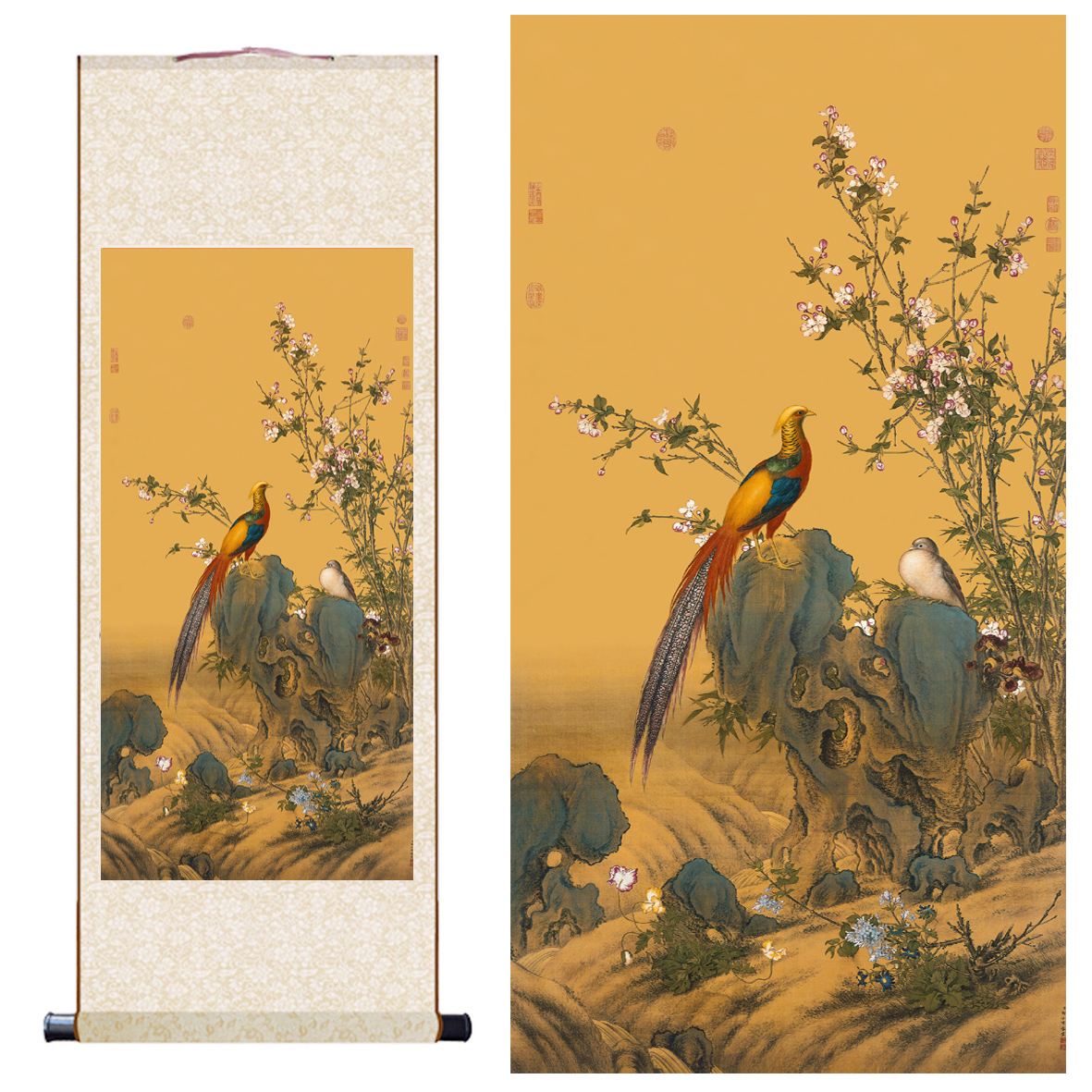 富貴黃金畫-錦春圖(金框) - 故宮精品網路商城| www.unimac.az