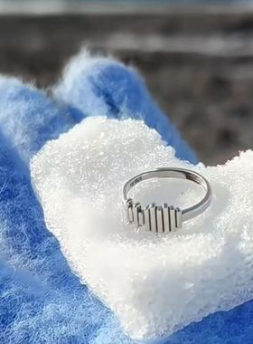 新款可以听声音的戒指锌合金声波戒指科技风高级用来表白情侣款