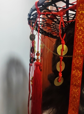 斗笠帽道诡异仙李火旺cos铜钱斗笠便宜古风影视拍摄竹编古装斗笠