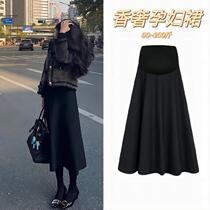 (Spot) Femme enceinte Code de la vante 200 Catty Winter Dress New Half Body Dress A Dress Skirt Bottom Spring Autumn Season Half Skirt