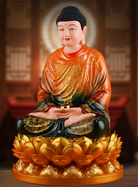 释迦摩尼佛家用佛像供奉三宝佛