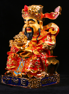 佛像供奉乔迁开业风水文财神爷