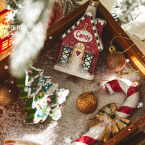 Christmas Decorations Photo Props Christmas Tree Flower Rings Pendant Pendant Hanging Accessories Shop Small Accessories Scene Arrangement Dress