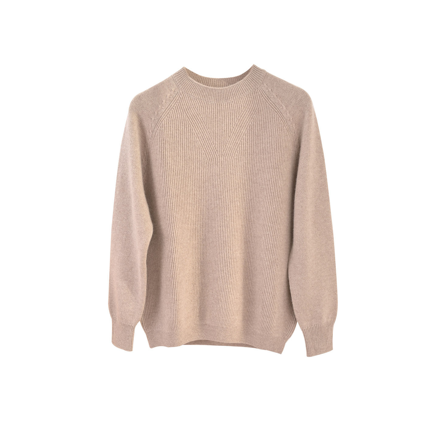 新款 女圆领小绞花插肩袖元宝针100纯羊绒加厚毛衣套衫打底衫,淘宝优惠券,粉丝福利购,淘宝优惠卷