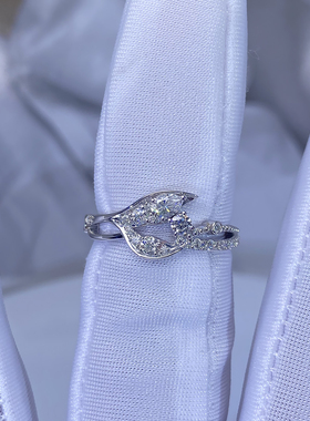 定制恋 深空戒指沈星 黎夏祁秦同款纯银镶莫桑石戒指婚戒游戏周边