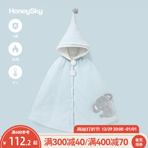 honeysky baby autumn winter outside cloak winter windproof shawl boy girl baby clip cotton warm cloak