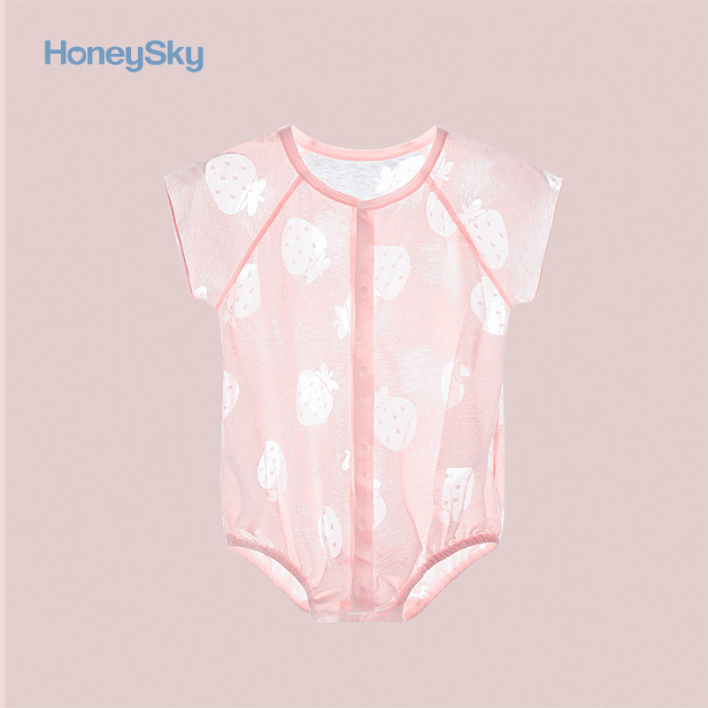honeysky夏季短袖宝宝外出包屁衣 honeysky连身衣/爬服/哈衣