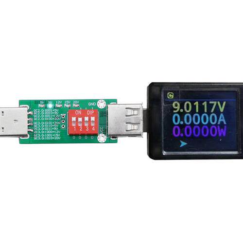 QC20/30诱骗器老化检测快充适配器测试板USB接口5V9V12V15V20V - 图1