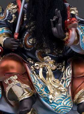 树脂法主公神像客厅肖公洪公佛像