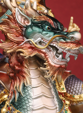 铜九天应元雷声普化天尊神像中式