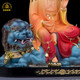 Resin Manjushri Samantabhadra Buddha statue Huayan Three Saints