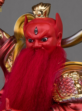 树脂王灵官神像火神王天君中式