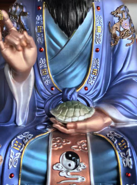 树脂鬼谷子仙师神像家用桌面摆件