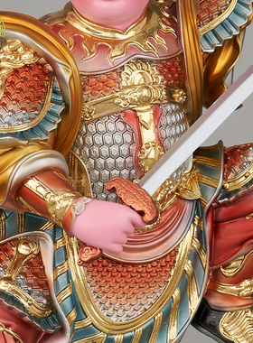 树脂吒木吒神像供奉中式家居摆件