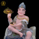 Kangsheng Living Buddha Jigong Buddha Statue White Marble Stone Sculpture