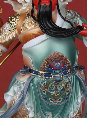 汉白玉武财神关公像中式招财摆件