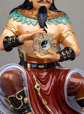 纯铜伏羲大帝像家用风水供奉摆件