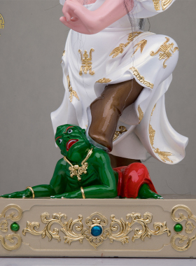 树脂七爷八爷神像黑白无常客厅