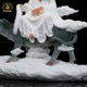 Riding the Bull Laozi white marble offering ornament Shengfeng Chinese style