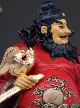 祥狮纯铜复古客厅钟馗天师神像