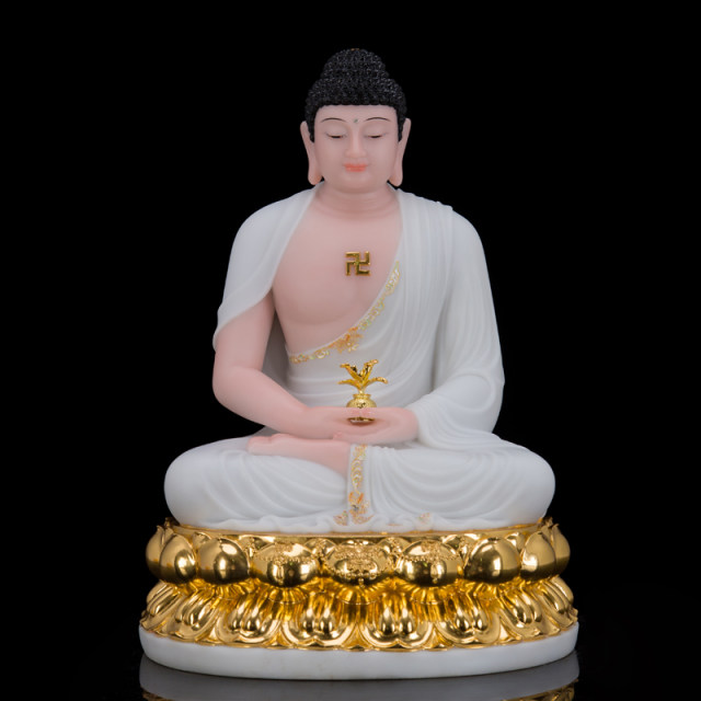 White marble ornaments of Vairocana Buddha in the Five Directions Buddha Hall