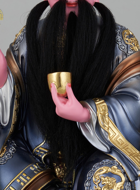 带骑太乙救苦天尊像树脂家居摆件