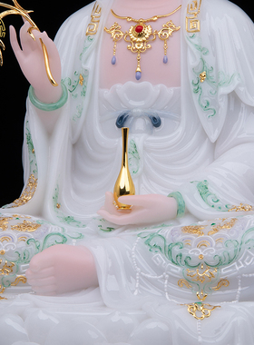 全堂佛神像汉白玉客厅佛堂供奉