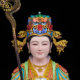 Pure bronze and jade emperor mother statue for home crafts