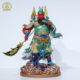 Brass God of Wealth Guan Gong Buddha Statue Home Living Room Decoration