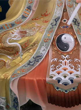 神像三清道祖摆件汉白玉