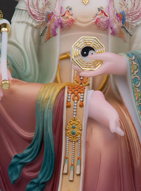 地母娘娘汉白玉客厅后土夫人佛像