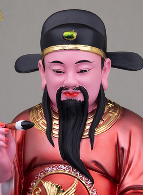 树脂文武判官神像谢范崔珏客厅