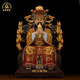 Jade Emperor and Queen Mother Statue Living Room Taiwan Pure Copper Ornaments