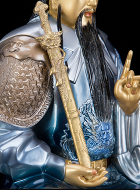 玄天上帝祖师爷玄武纯铜摆件佛像