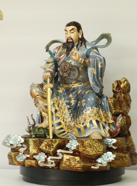 佛源玄天上帝铜珐琅复古怀旧客厅
