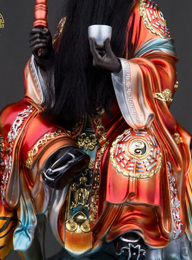 树脂张天师神像正一真人像体摆件