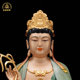 Brass Western Three Saints Buddha Statues Chinese Buddhist Hall Ornaments