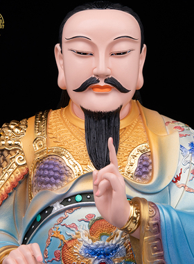 玄天上帝神像树脂中式客厅摆件