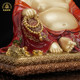 Big-belly Maitreya Buddha pure copper gilded Chinese-style home ornaments