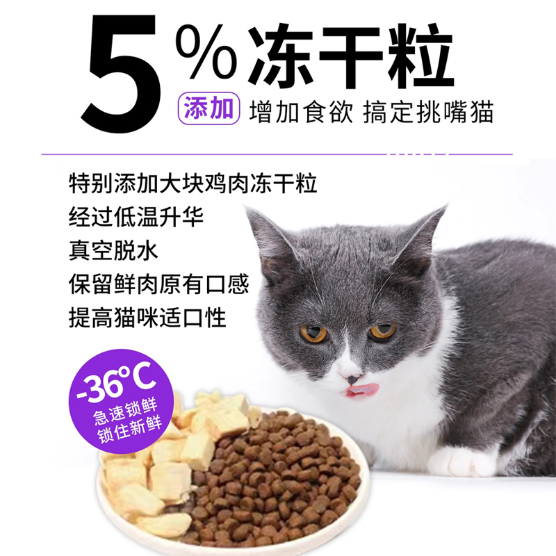 倍内菲猫粮经典全价冻干生骨肉蓓培贝类非成幼猫粮