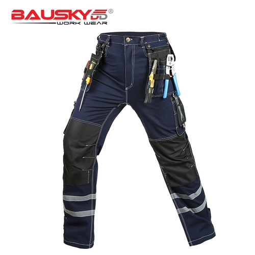 Bauskyddb114 Paushiji Duo Duo Duo защищает рефлексивную полосовую инструмент для мужских брюк.