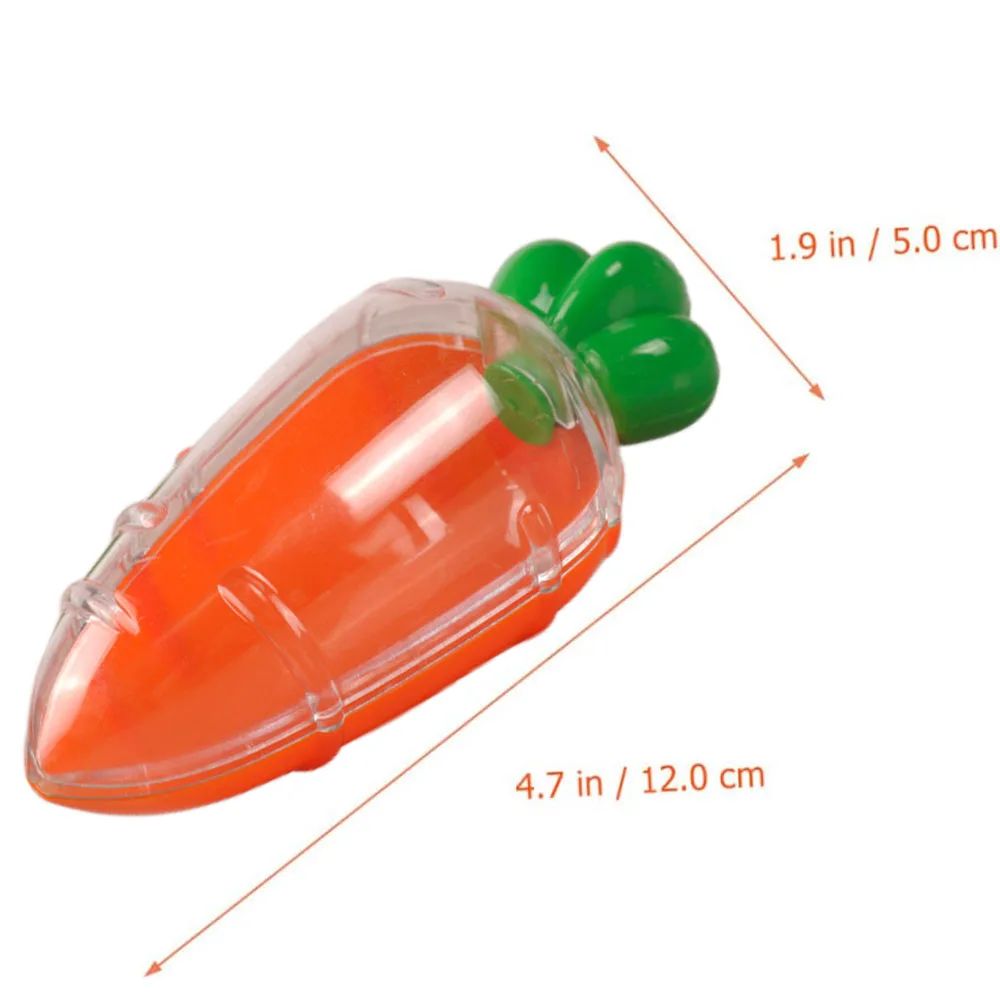 1/3/5pcs Easter Plastic Carrot Candy Boxes Creative Easter G - 图0