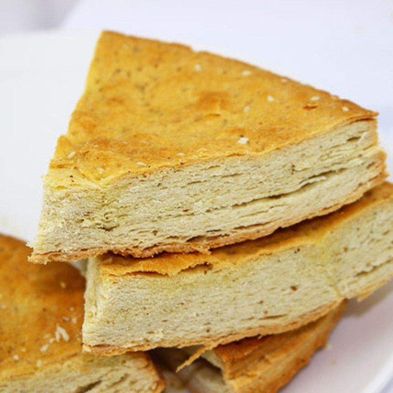 陕西特产锅盔馍手工烧饼干粮岐山油酥大饼子西安美食小吃450g速食