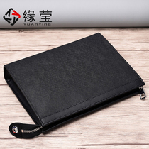 Luxury High-end Handbags Mens Bag Genuine Leather Handbag Business Casual Letter Enveloping Boomer Hand Grab Bag Men