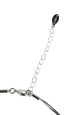 sdeer复古双层锁骨链吊坠项链