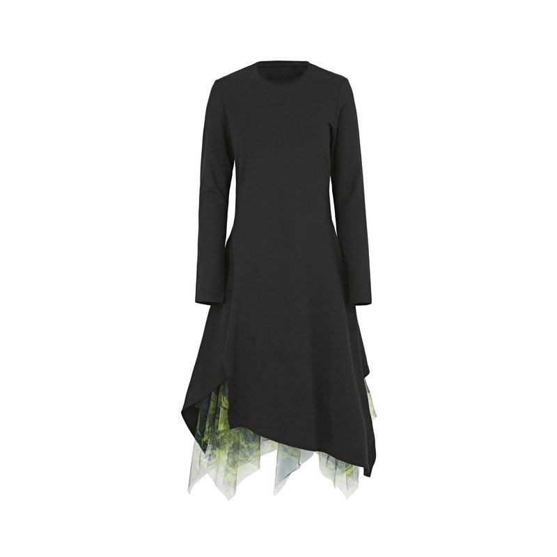 sdeer圣迪奥春装女装网纱印花吊带两件套长袖连衣裙S221Z1201,淘宝优惠券,粉丝福利购,淘宝优惠卷