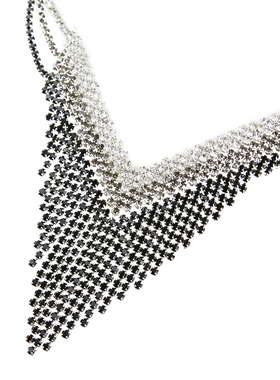 s.deer多层撞色流苏吊坠项链